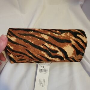 Chicos calf hair glasses case